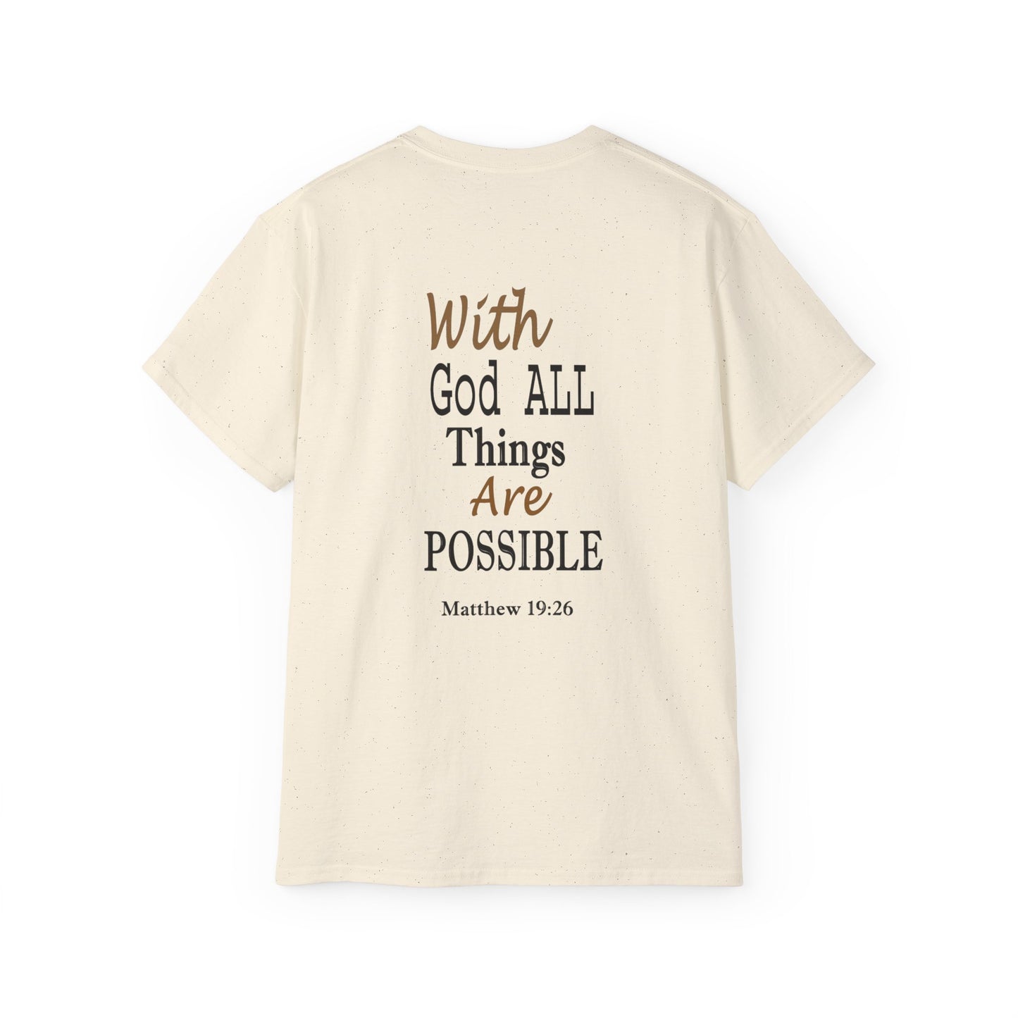 Faith Collection - With God All Things are Possible Womens T-Shirt