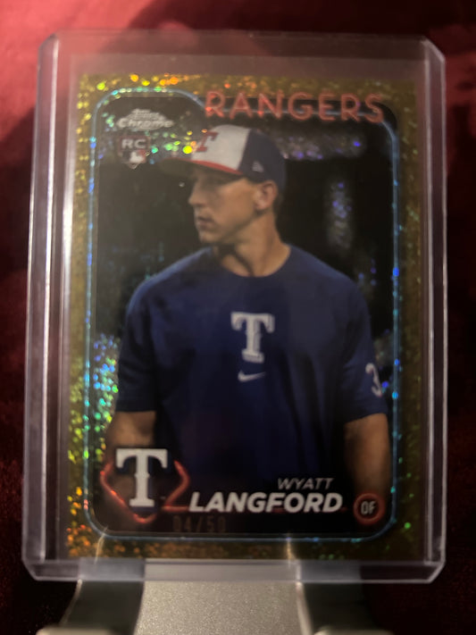 Wyatt Langford 2024 Topps Chrome