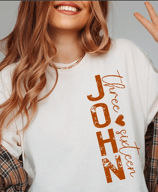 John 3:16 Graphic Tee by My Carolina Moon