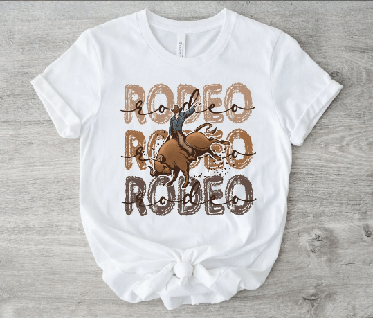 Rodeo Bull Rider Graphic Tee by My Carolina Moon