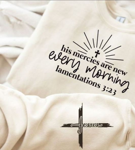 His Mercies Crewneck by My Carolina Moon